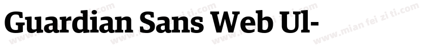 Guardian Sans Web Ul字体转换